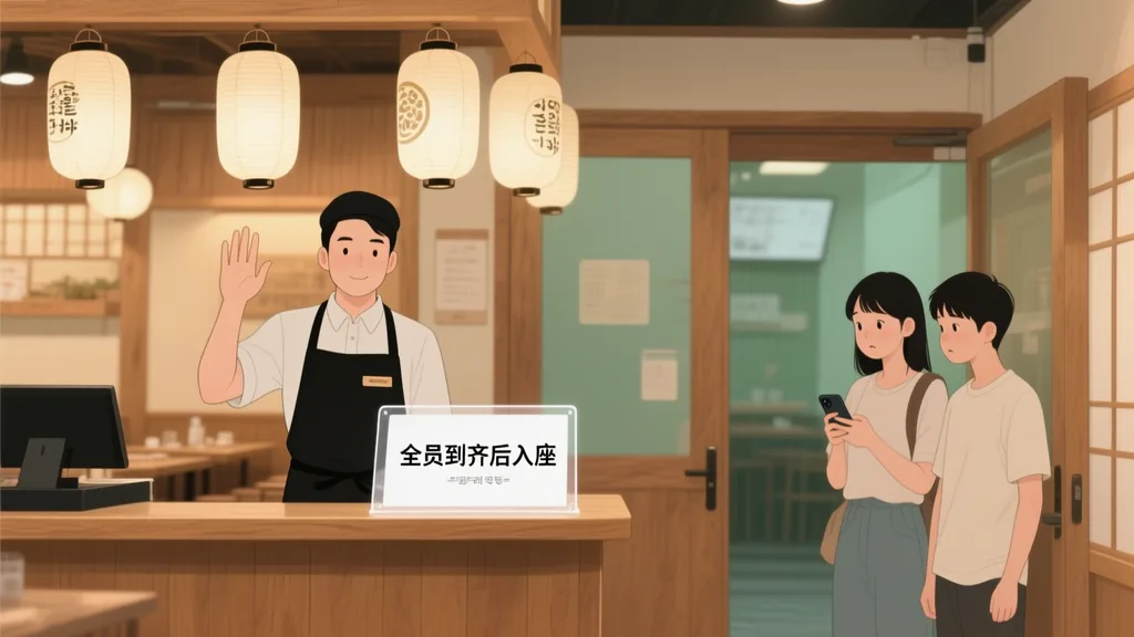 全员到齐后入座