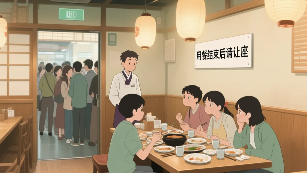 用餐结束后请让座