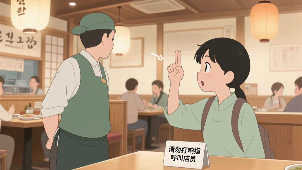 请勿打响指呼叫店员