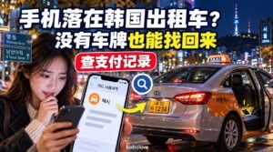 在韩国打车忘拿手机怎么办？靠支付记录也能查回来的找回方法