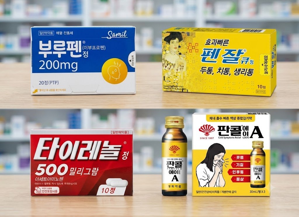 韩国药店买退烧药