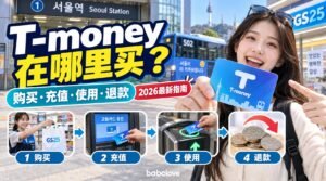 2026年韩国交通卡T-money在哪里买？购买、充值、使用与退款一次讲清