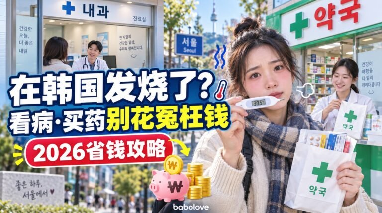 在韩国发烧了别慌！2026在韩国看病·买药的省钱攻略（含费用与保险）